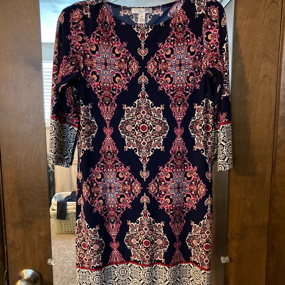 Multicolor form fitting dress